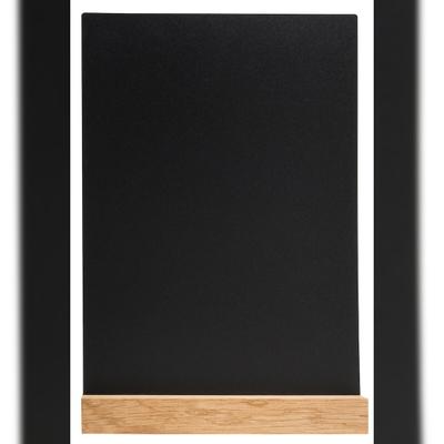 Exacompta 84240D 10x Tischtafel A4 in Schieferoptik, mit Sockel, vertikal, 210x52x297 mm - Schwarz