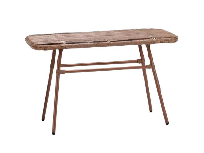 JVmoebel Couchtisch Brauner Kaffeetisch aus Rattan mit modernem Design (Tisch), Made in Europa
