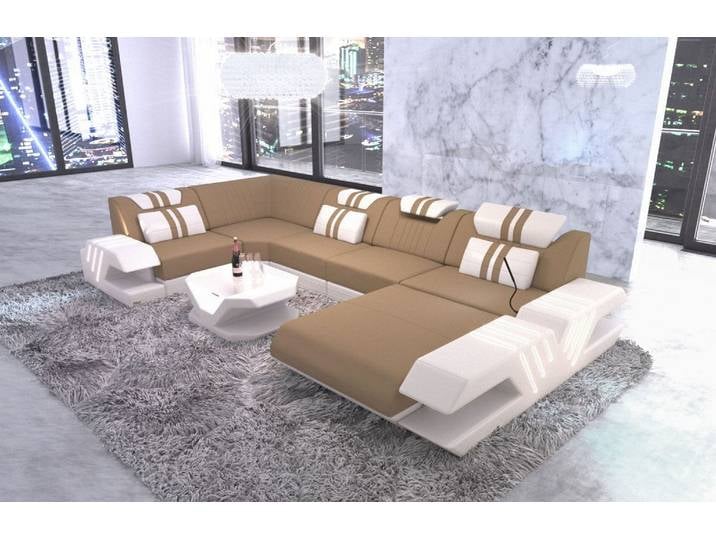 Couchlandschaft Venedig U-Form in Stoff