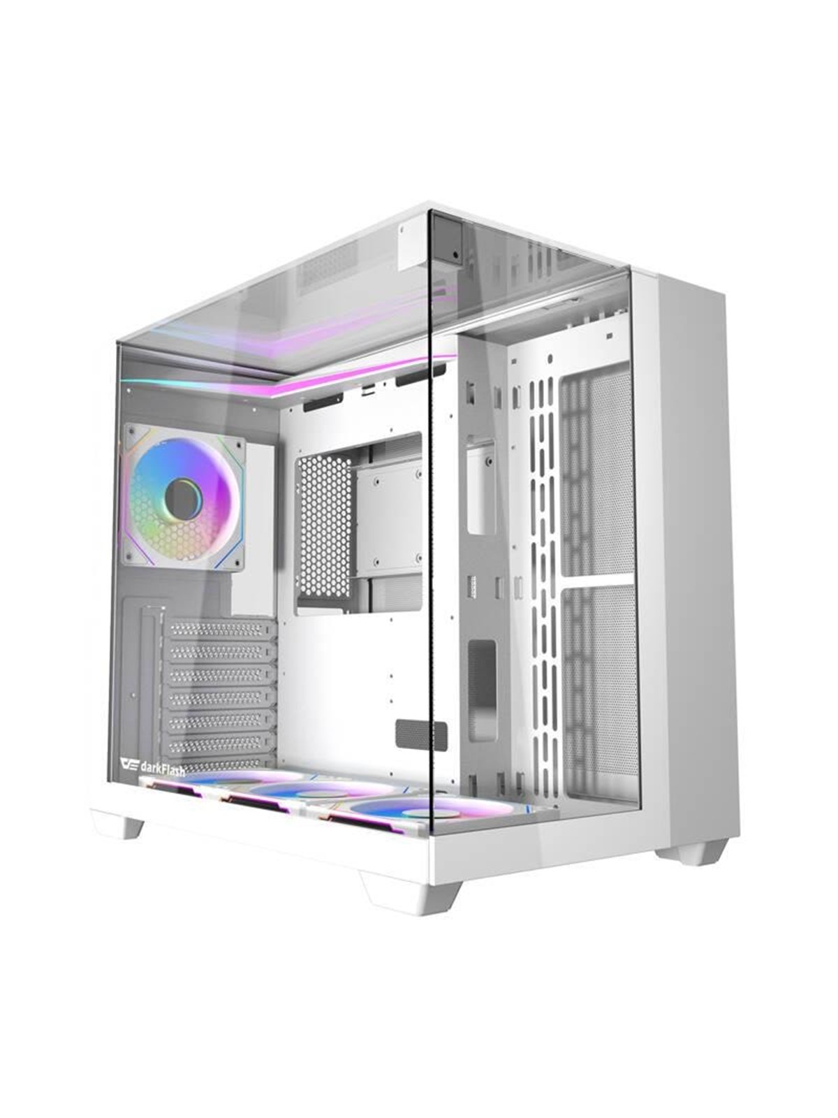 Darkflash TH285 computer case 4 fans (white) - Gehäuse - Miditower