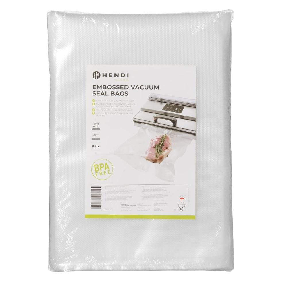 Hendi Geprägte Vakuumversiegelungsbeutel,, 100 Stk., 250x350mm (100x) (42816592)