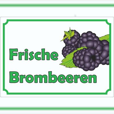 HB-Druck Werbeaufkleber Aufkleber Brombeeren A3 (297x420mm)