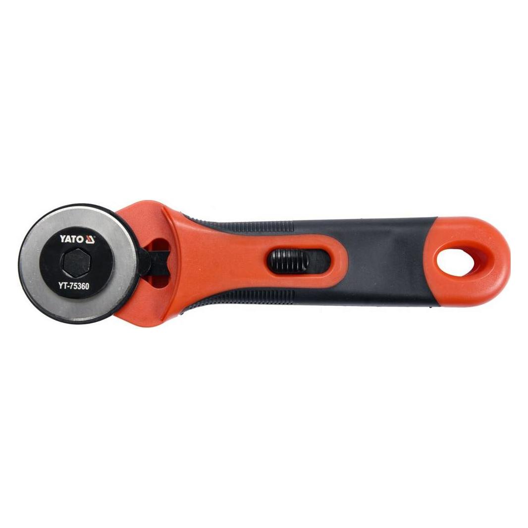 Yato Profi Rollmesser 45 mm | mit Softgriff | Vor- und Rückwärts | YT-75360 (Cutter) (YT-75360)