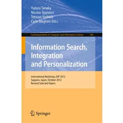 Information Search, Integration and Personalization, Fachbücher
