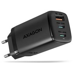AXAGON USB Ladegerät 65 W USB-C®, USB-A USB PD 3.0, QC 4+, QC 2.0, QC 3.0 Schwarz mobil USB Power Delivery (USB-PD) ACU-DPQ65
