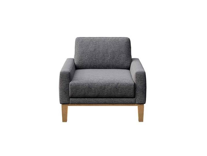 Fauteuil en polyester gris foncé