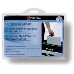 Rexel Ölblätter zur Aktenvernichter-Wartung 12 Stück