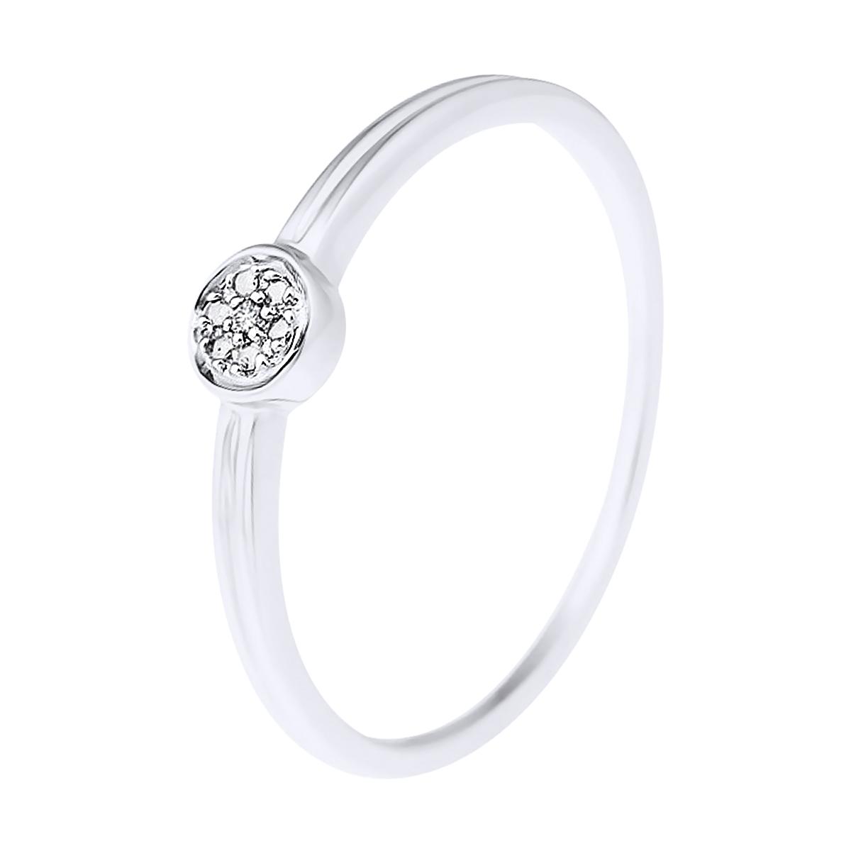 Solitaire Diamonds 0.040 Cts White Gold