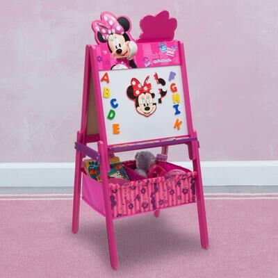 Delta Children Minnie Mouse Wooden Double Sided Activity Easel