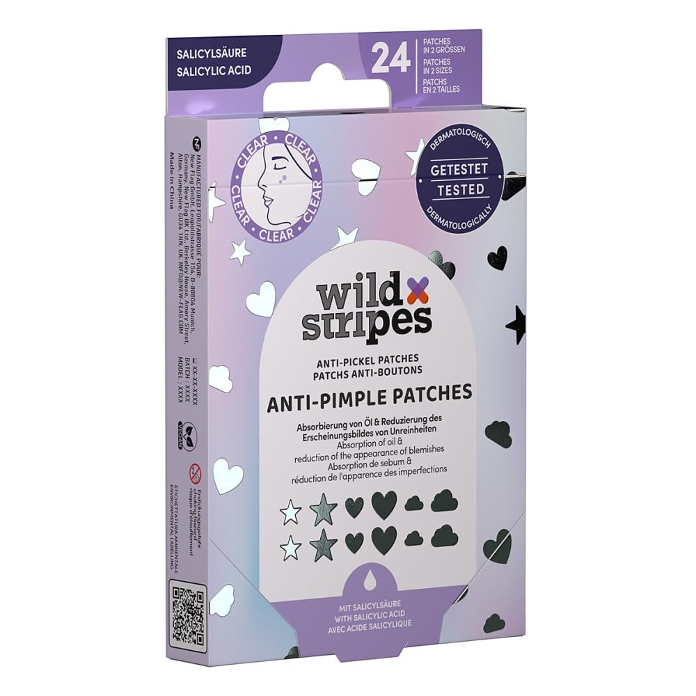New Flag GmbH Wild Stripes Anti-Pickel Patches Holo Clear 19723451