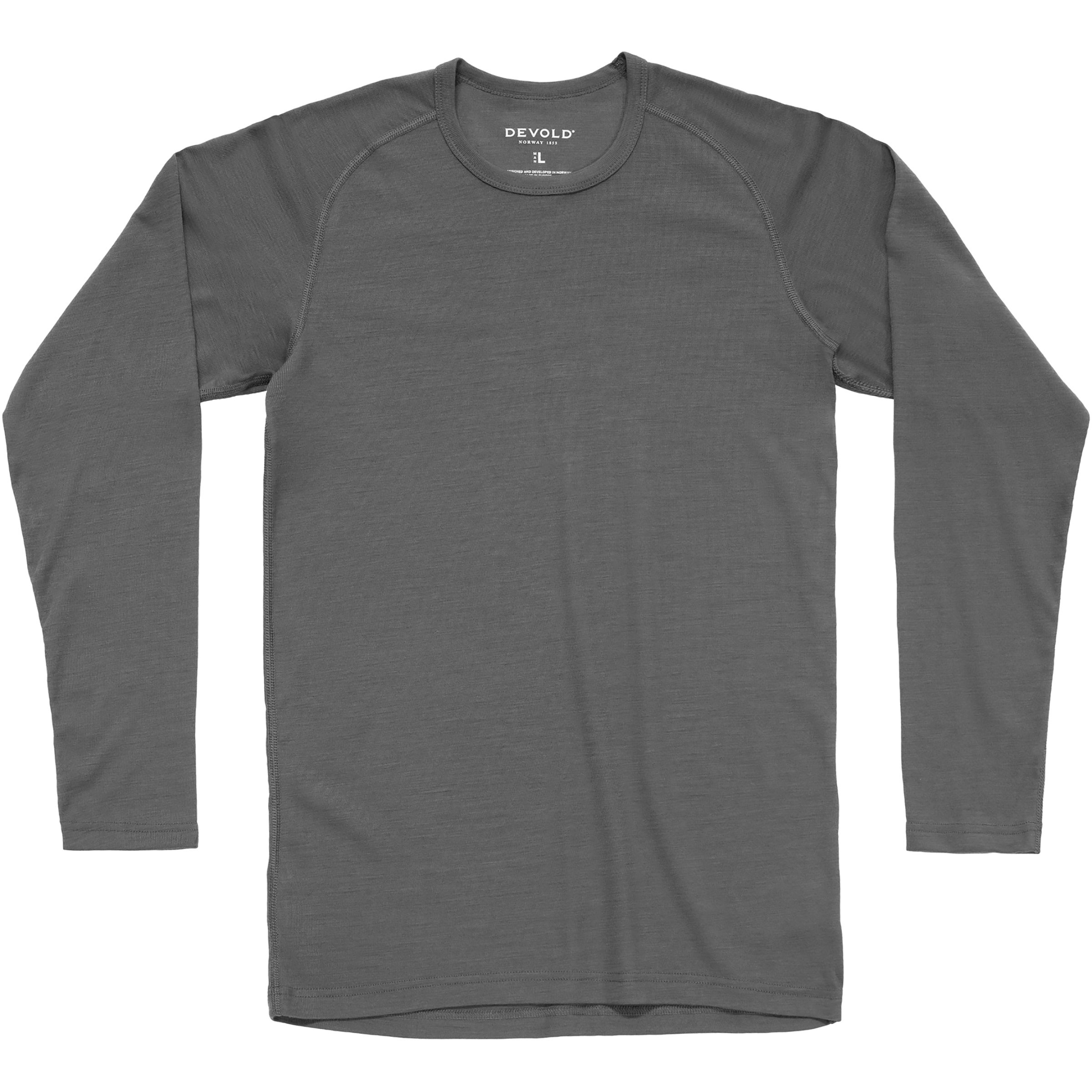 Devold Adventure Merino 190 Herren Langarm Unterhemden grau Größe XL Geruchsneutralisierend Merinowolle