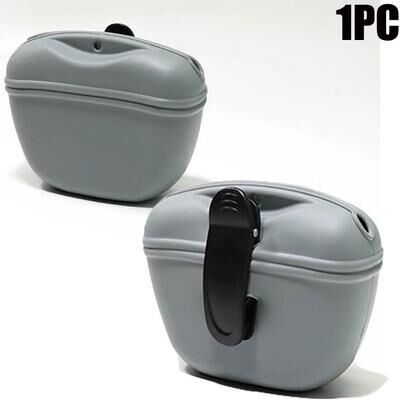 Uplifted Goods Dog Training Waist Treat Bag With Snack Storage Pouch grey