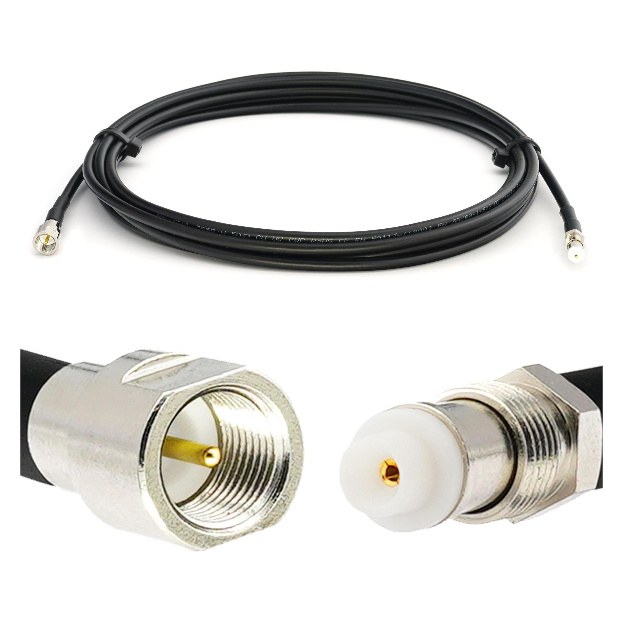 Rangeful FME Male to FME Male 50cm RG58/U Coaxial Cable RG58-FMEM-FMEF-0.5 (RG58-FMEM-FMEF-0.5)