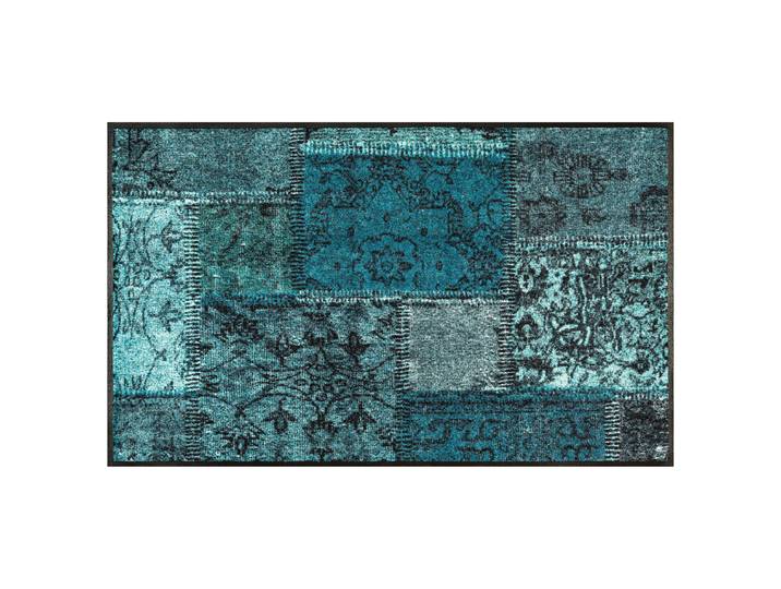 Fuß- & Sauberlaufmatte Vintage Patches 75 x 120cm Türkis