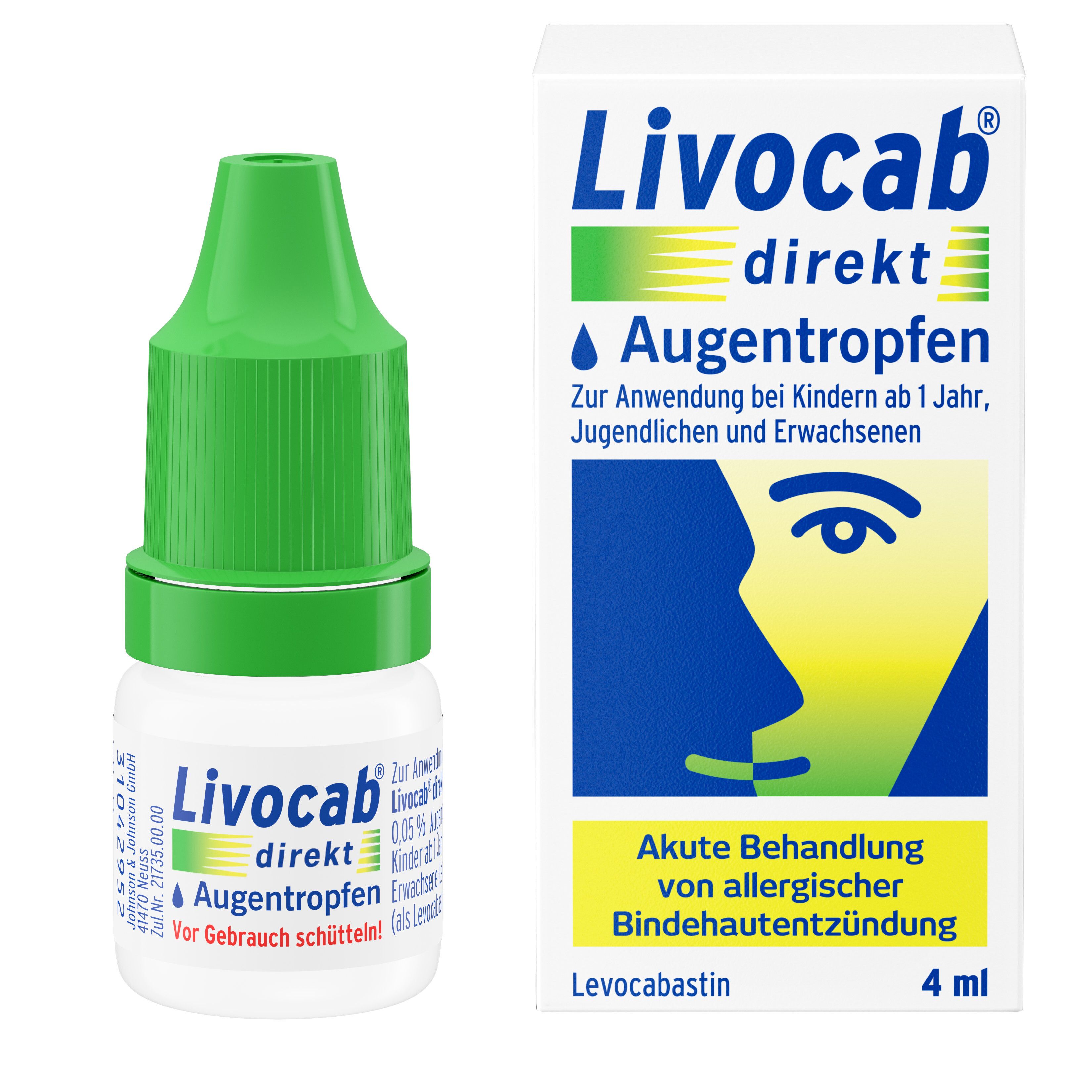 Livocab direkt Augentropfen 4 ml