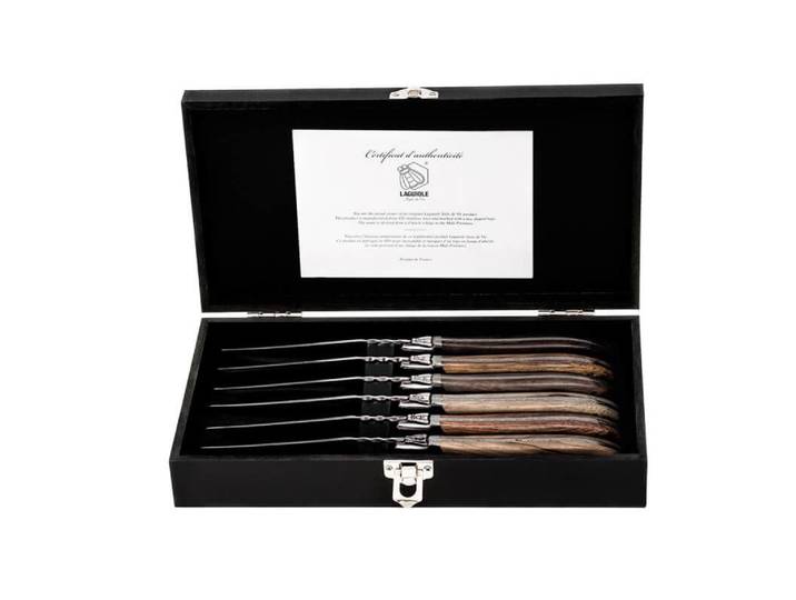 Laguiole Style de Vie Luxury Line Steakmesser verschiedene Holzsorten