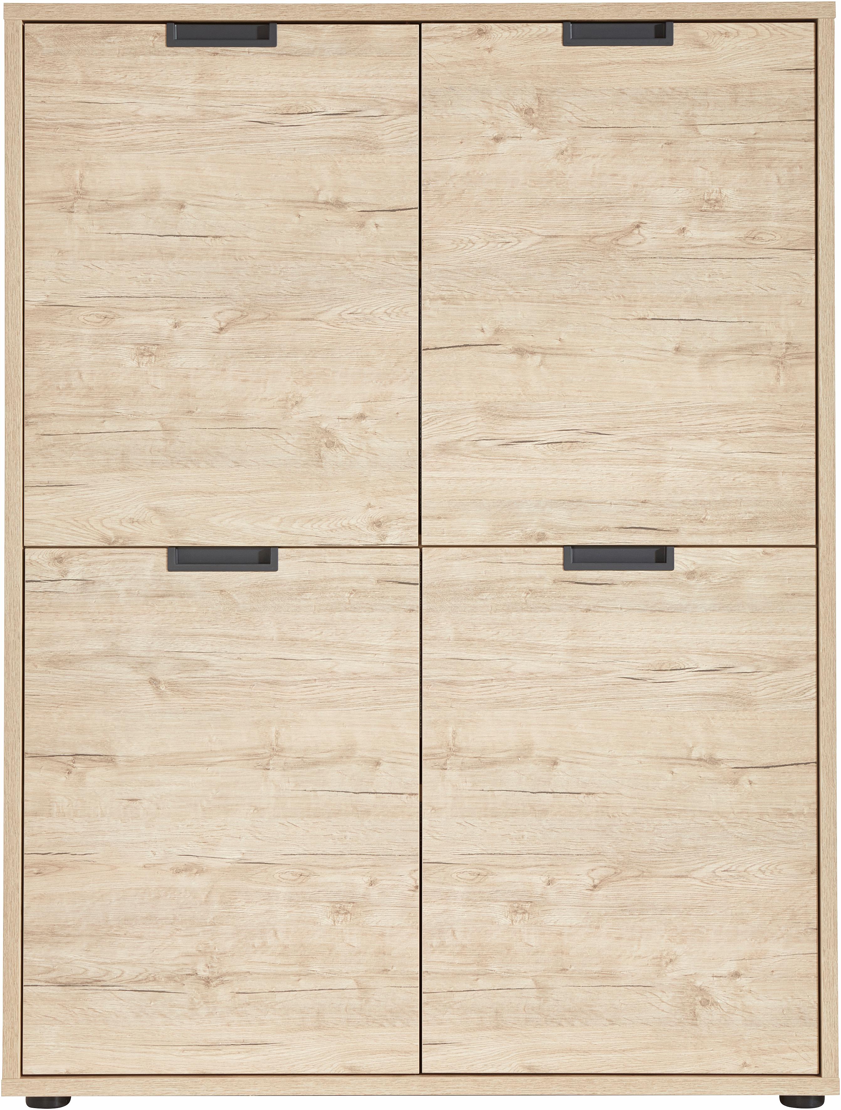 Highboard HOME AFFAIRE "Palma", braun (eichefarben), Sideboards, Highboard, Breite 106 cm eichefarben Einheitsgröße