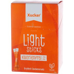 Xucker Zuckersticks light, 100 Prozent Erythrit, Zuckerersatz, je 5g, 50 Stück
