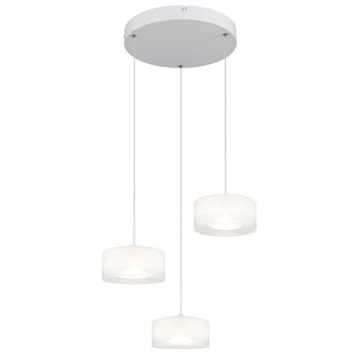 GLOBO LIGHTING LED Pendelleuchte "BELINDA", weiß, 1 Stk., Leuchten, Hängelampe/Hängeleuchte/Wohnzimmer/Esstisch/elegant, LED Pendelleuchte