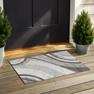 Addison Rugs Machine Washable Indoor/ Outdoor Modern Calais Chantille Rug