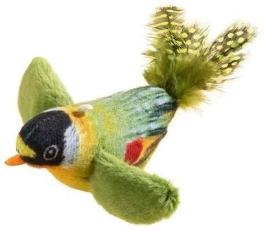 Uplift Treasures Rechargeable Flapping Bird Interactive Cat Toy a