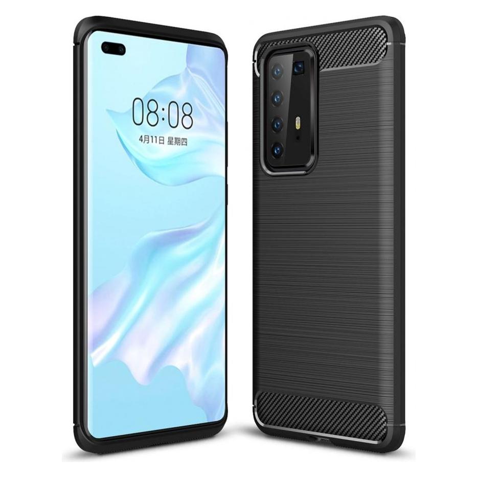 Screenguard Huawei P40 Pro Hülle Carbon Brushed Soft TPU (Huawei P40 Pro) (00026159)