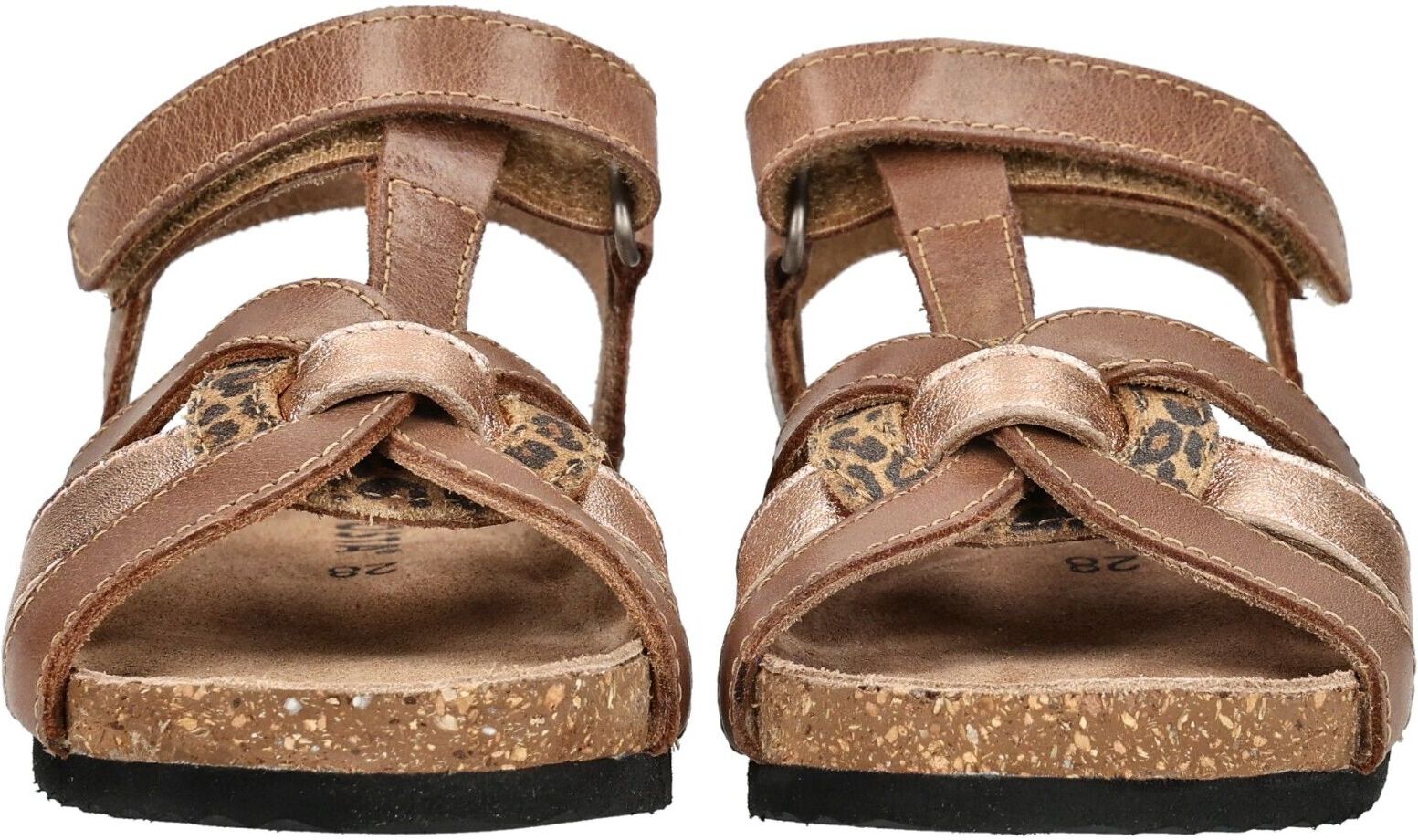 Riemchensandalette RICOSTA "Ricosta Sandalen Leder", Mädchen, Gr. 31, Leder, braun, Schuhe