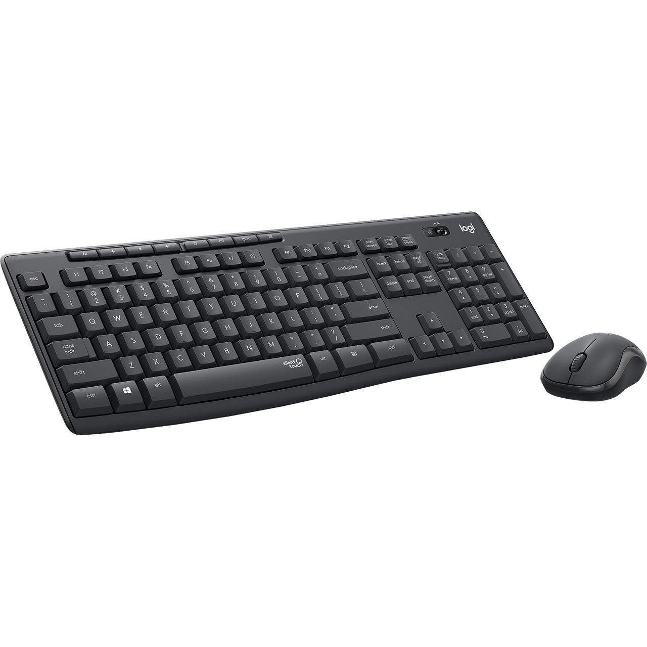 Logitech MK295 Silent Wireless Combo schwarz, USB, US Layout (920-009800)