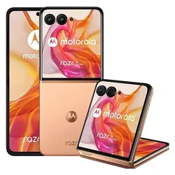 Motorola Razr 50 Ultra (512 GB, Peach Fuzz, 6.90", SIM + eSIM, 5G), Smartphone, Pink, Grün