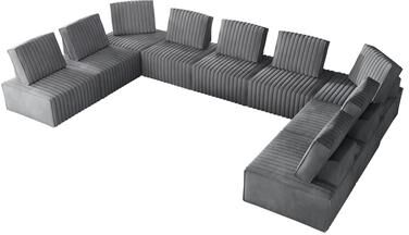 Craft Porch CraftPorch 9-Pieces Contemporary Clean-Line Linen Upholstered