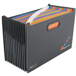 RAPESCO Fächermappe »SupaFile Plus« A4+ schwarz, 23.5x32.9x3.8 cm