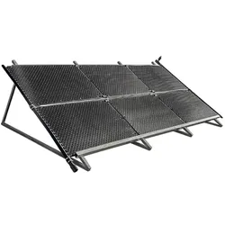 OKU Aufständerung für OKU-Absorber Typ 1000 / 1001 übereinander längs montiert,für 4 Absorber Nr. 1000