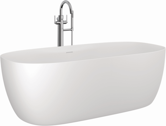 Kludi RESA S Badewanne 53BF0153 Soft Edge, 170 x 80 x 56 cm, Ablauf inkl., Mattweiß