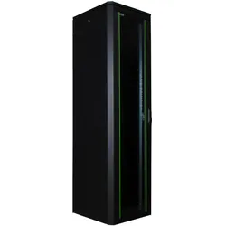 Logon 42U W=600mm D=600mm H=2053mm (42 HE, 19 Zoll Rack), Serverschrank, Schwarz