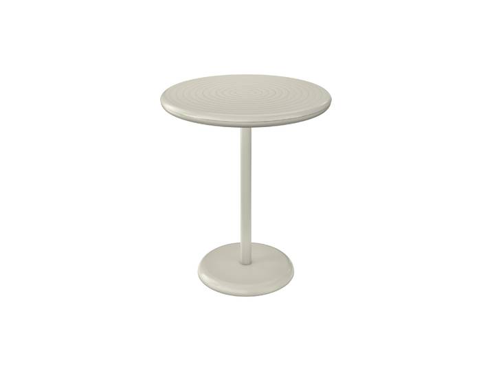 Tom Dixon - Table ronde Groove - Beige - Aluminium - Designer Tom Dixon
