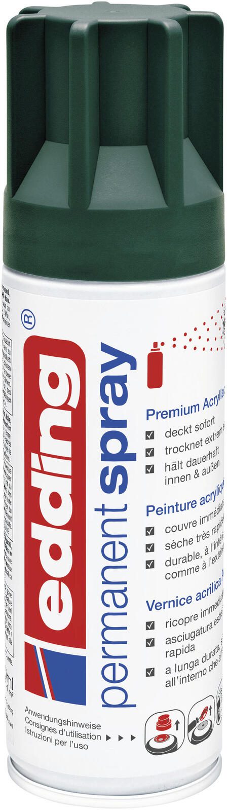 edding Acrylspray Permanent Spray Moosgrün Matt 4-5200904