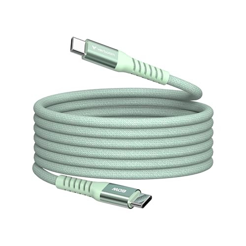 Verbatim Sync & Charge USB-C naar USB-C 60W Magnetische Oplaadkabel, 120 cm, Groen