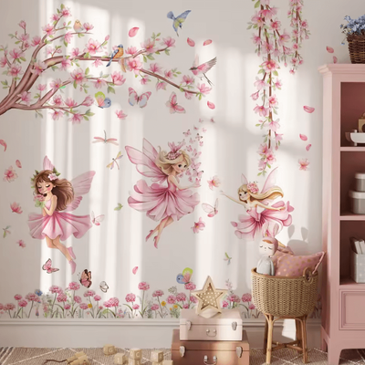 Inspire Curations 3 Piece Chinese Ink Landscape Wall Stickers 2222