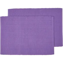 TISCHSET lila im 2er-Set 33/50 cm, 100% Baumwolle