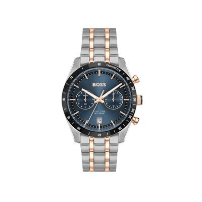 Multifunktionsuhr BOSS "TOURMASTER", transparent, Armbanduhren, Herren, Quarzuhr, Armbanduhr, Herrenuhr, Edelstahlarmband, analog, Tag