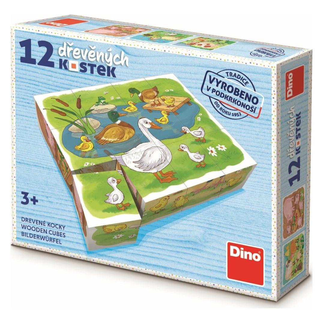 Dino Bildwürfel Auf dem Bauernhof, 12 Würfel (32641365)