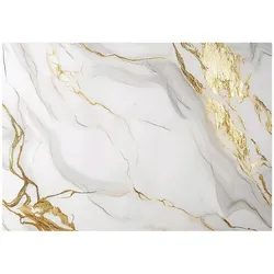 FOTOTAPETE Marmor Steinwand Gold Tapete Wohnzimmer 200x140
