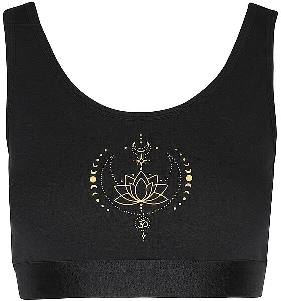 SPIRIT OF OM Damen Sport-BH Padma Medium Support schwarz   L W