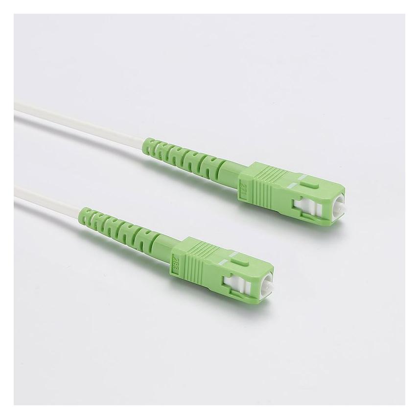 D2 Diffusion Cordon fibre compatible pour Box (SFR, Orange, Bouygues) jarretière optique 5m (Blanc) (5 m) (D2FOPTAPCAPC500B)