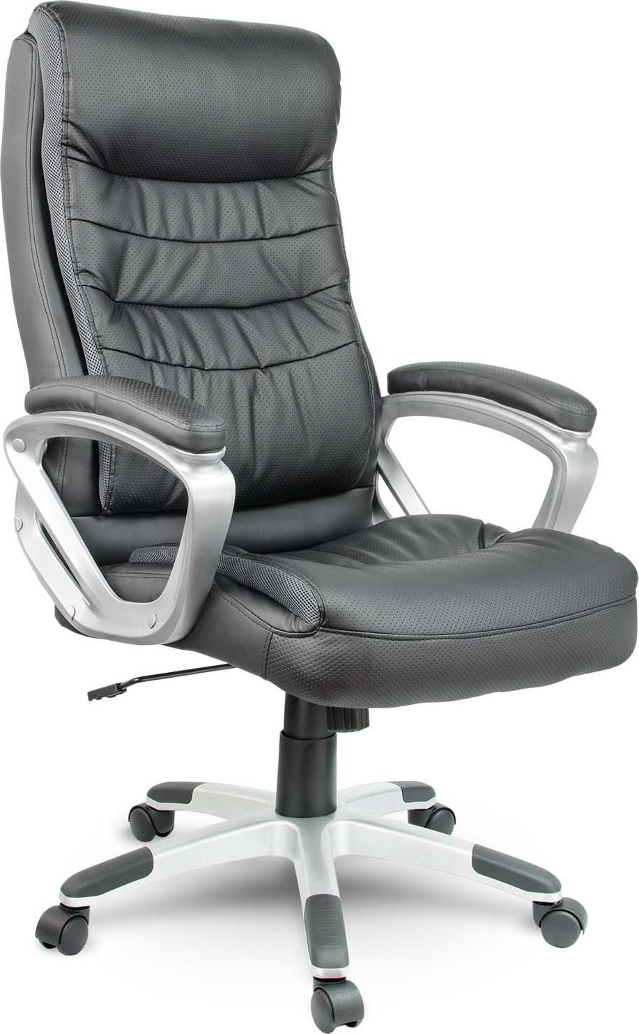 Sofotel EG-226 ergonomische kantoorkruk, zwart leer