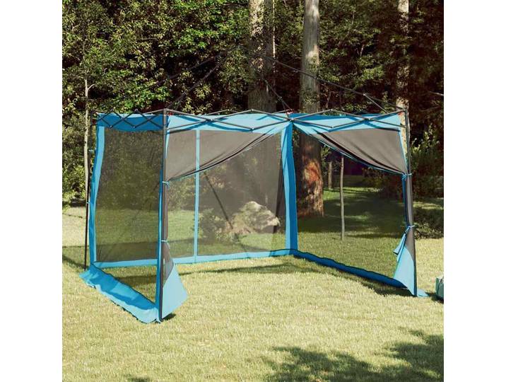 vidaXL Innenzelt 6 Personen Blau Taft