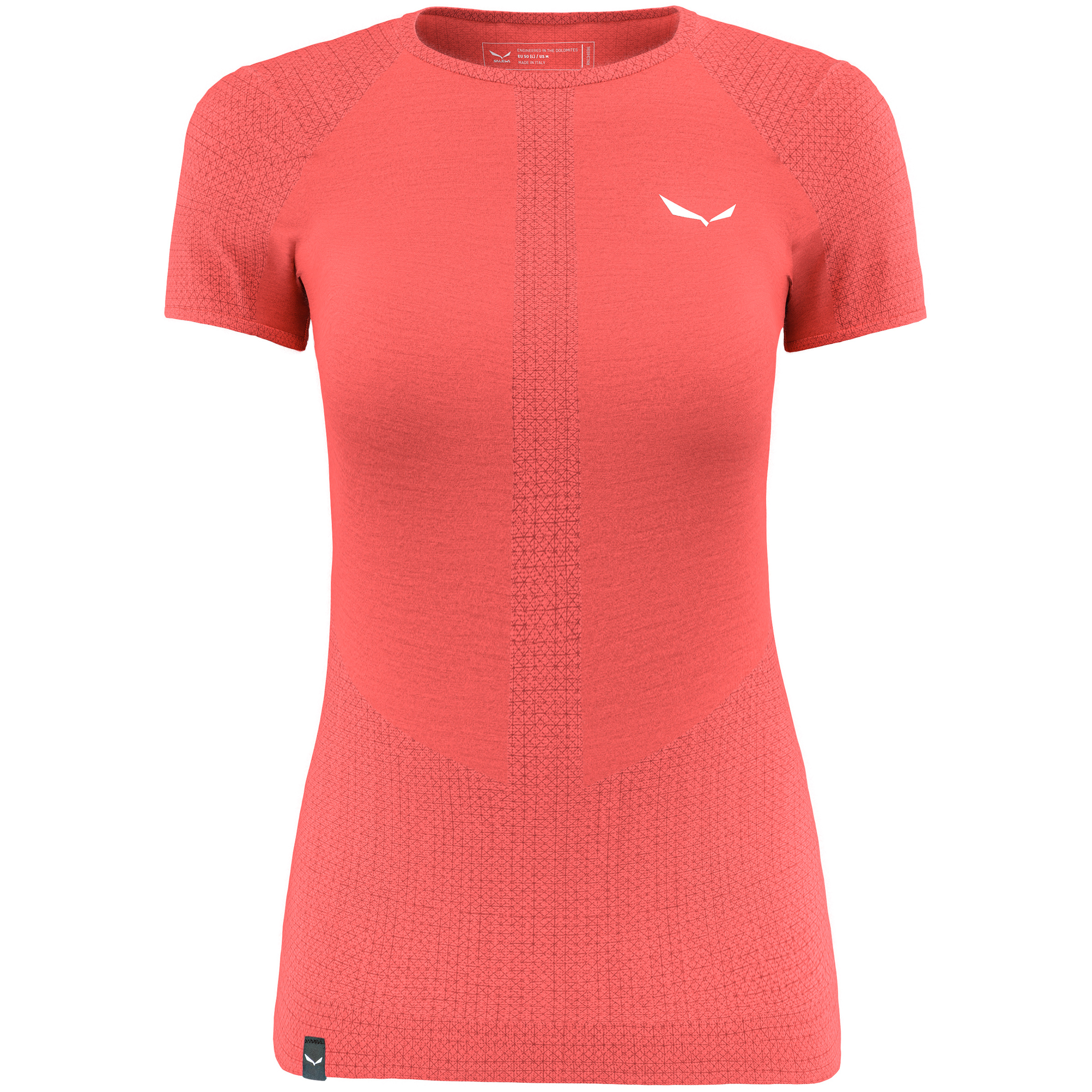 Salewa Zebru Responsive Damen Kurzarm Unterhemden orange Größe S Trekking Merinowolle