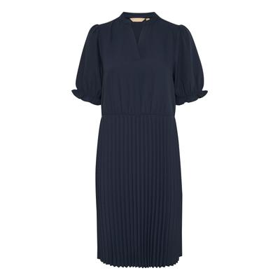 Midikleid CULTURE "Kleid CUpaddy", Damen, Gr. L, N-Gr, blau (salute), Obermaterial: 100% Polyester PES., Kleider Midikleid