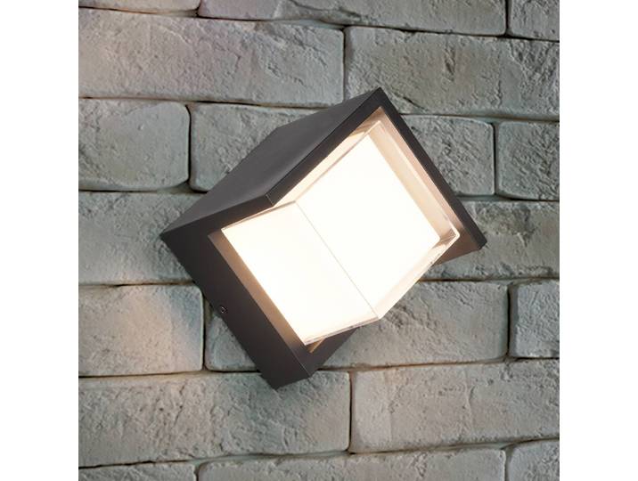 Reality Leuchten LED Aussenwandleuchte Puno, schwarz, Kunststoff, LED Wandleuchte außen