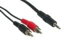 Good Connections Cinch Kabel 1,5m Stecker - Klinke Stecker stereo schwarz